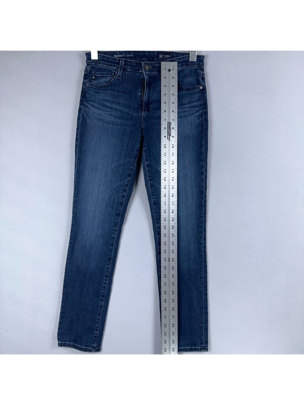 AG Adriano Goldschmied Prima Ankle Cigarette Jeans Size 27 Blue Dark Wash - Picture 8 of 13